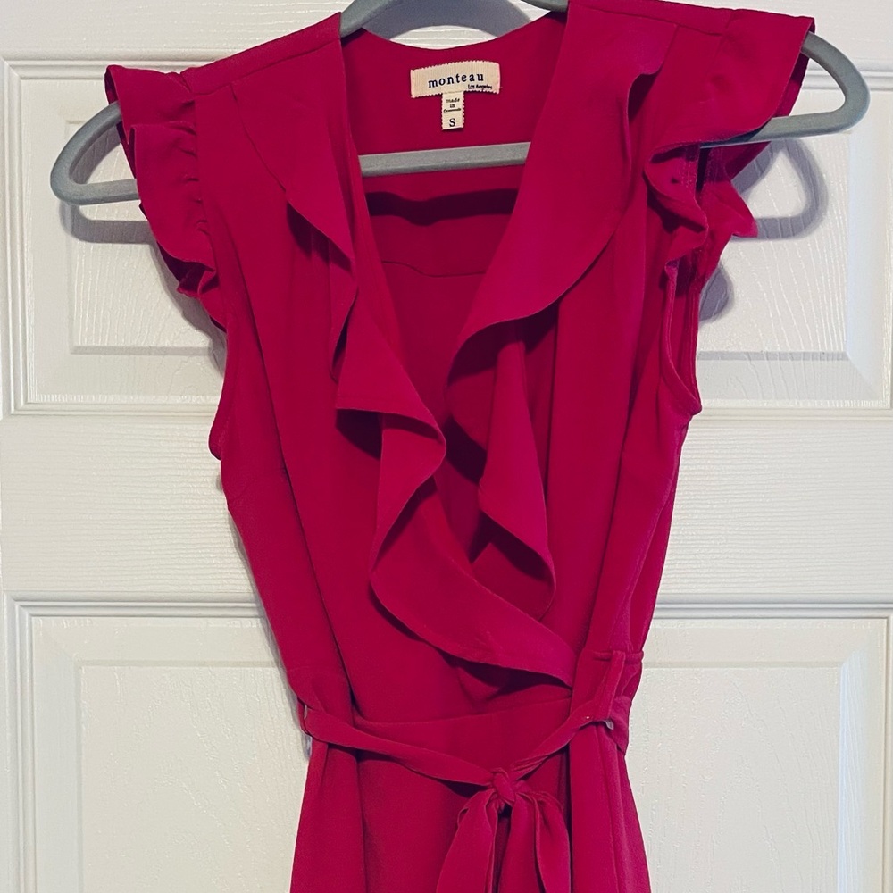 Hot pink Ruffle dress